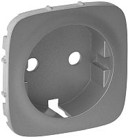 Лицевая панель Legrand Valena Allure для 1-м. розетки 220В алюминий картинка